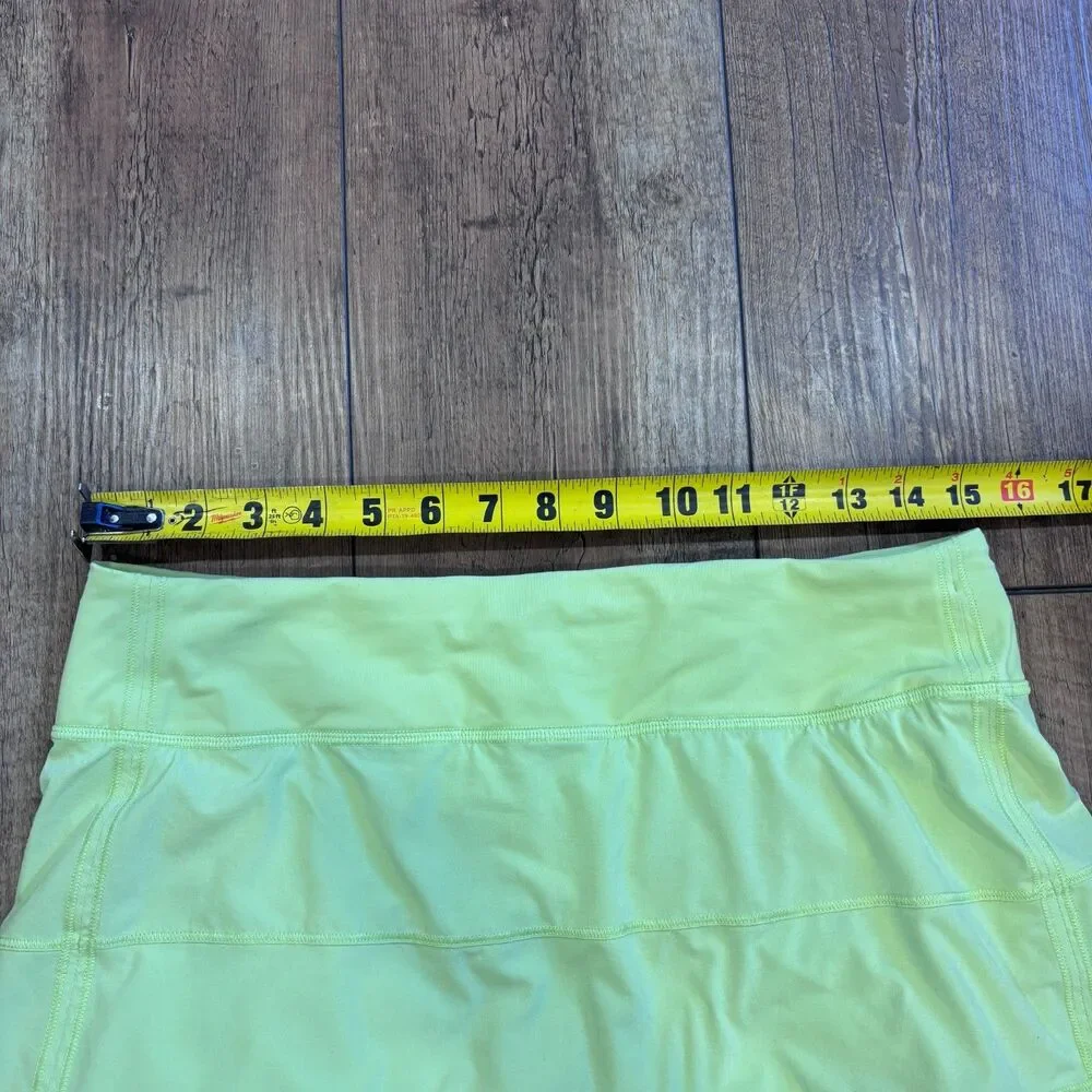 Lululemon Pace Rival Mid-Rise Skirt in Neon Green/Yellow Size 8 Athletic Outdoor - Picture 7 of 8